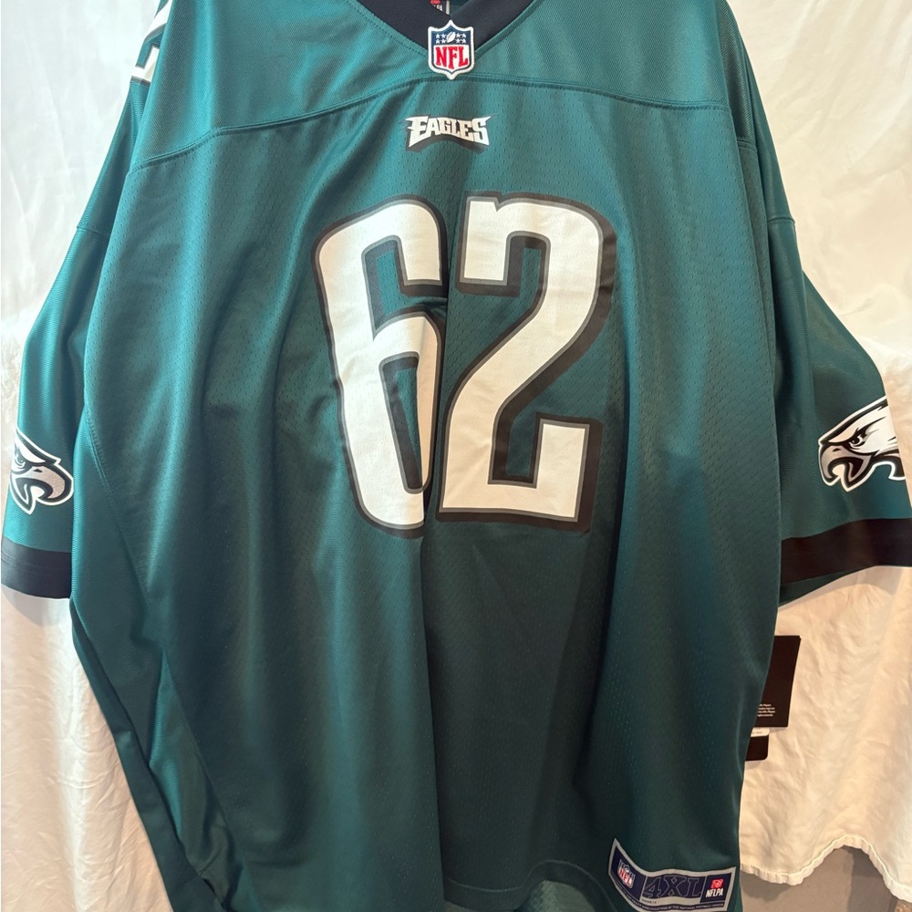 NFL Teal and White Men's Jersey